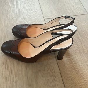 Maroon/brown Giorgio Armani pumps